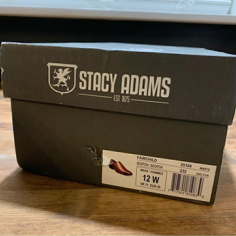 Stacy Adams Fairchild Shoes In Scotch Sz 12W